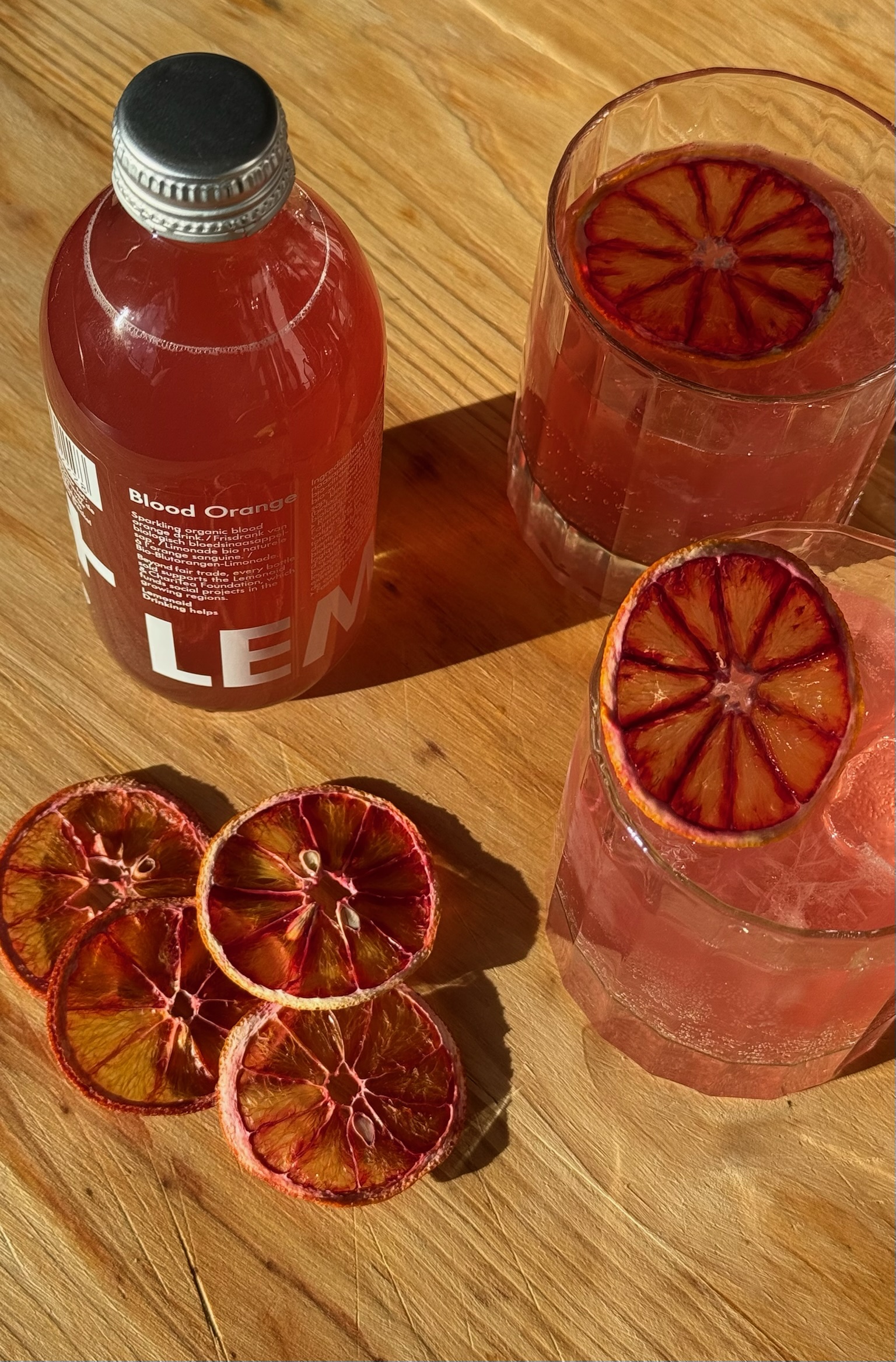 Blood orange cocktails